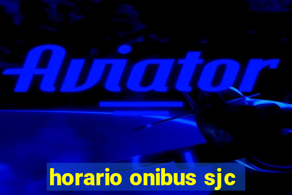 horario onibus sjc